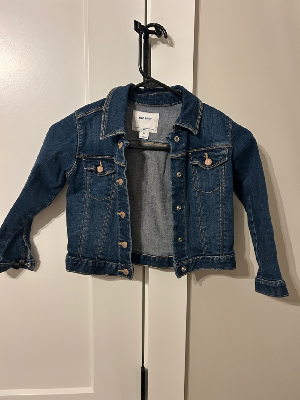 Old Navy Dark Blue Girls' Denim Jacket - Classic Jean Style